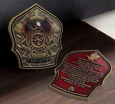 Coin Fire Dept 343 Firefighter 911 True Fallen Hero Challenge Commemorative Gift picture