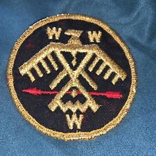 Stunning Vintage OOA BSA 1970’s Gold Black Embroidered Patch WWW Phoenix Arrow picture