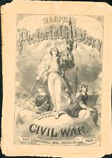 c1866 Harper's Weekly Pictorial History Civil War Illustrated Engraving History picture