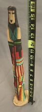 Indigenous American KACHINA DOLL Rain Warrior • Signed T Q • Native Pride TRIBAL picture
