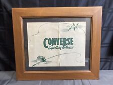 Vintage Converse Sporting Footwear Framed Advertising Sign picture