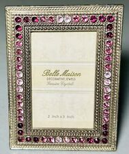 Rare Bella Maison Decorative Jewels Genuine Crystals Ornate Frame 2” x 3” NICE picture