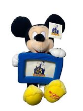 RARE Disneyland 45th Anniversary Mickey Mouse Plush Photo Frame 3x4.5” NWT picture