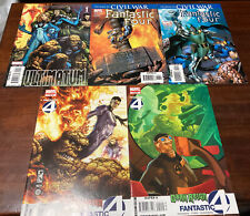 Lot Of 5 Fantastic Four Comics Marvel Ultimatum Dark Reign Civil War picture