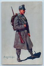 Aluschwitz Korettski Signed Postcard WWI Austria Military 1915 Posted Antique picture