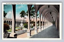 Sarasota FL-Florida The John Mable Ringling Art Museum Antique Vintage Postcard picture