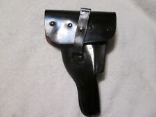 Vintage German Walther P38/P1  Postwar Army Issue Black Leather Holster picture