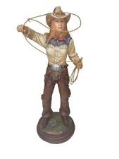 Cowgirl with Lasso, Resin Cast DETAILED Vintage Lasso Rope Over 12