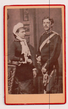 Vintage CDV  King Gustaf V & Queen Victoria of Sweden picture