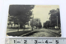Antique RPPC Photo 1908 posted with stamp Liberty St. Evansville Wis Dirt Road picture