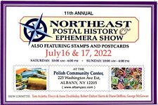 2022 11th Northeast Postal History & Ephemera Show Albany New York Postcard picture