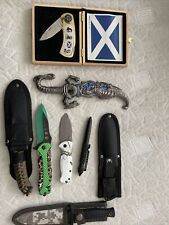 knife collection lot picture