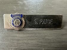 Florida Department Of Corrections  Police Name Badge VTG picture