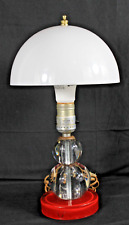 MCM Vintage Solid Glass Mushroom Lamp 14'' picture
