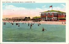 Clearwater, FL-Florida, Bathing Beach,  Vintage Postcard picture