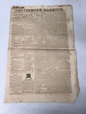 Providence Gazette October 16, 1820 Vol LVI No. 3004 (Vol 1 No. 83) Newspaper picture