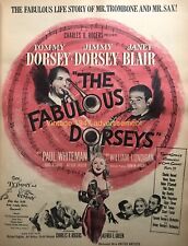 1947 The Fabulous Dorseys Movie PRINT AD Wear And Age Good Cond picture