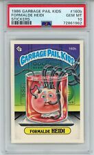 1986 Topps OS4 Garbage Pail Kids Series 4 FORMALDE HEIDI 160b Card PSA 10 GEM MT picture