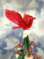 Rare Large Flying Cardinal Topper for Ceramic Christmas Tree Lights Bulbs Star picture