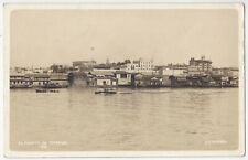 1926 Tampico, Tamaulipas, Mexico - REAL PHOTO Town & Port - Vintage Postcard picture