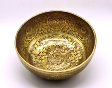 12 inches green Tara flower of life singing bowls - Tibetan sound healing bowl picture