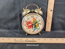 Vintage 70s Kellogg Cereal DIG 'EM Frog Twin Bell Alarm Clock Parts Or Repair  picture