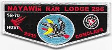 S81 Nayawin Rar Lodge 296 2015 Conclave Delegate Flap Boy Scouts of America BSA picture