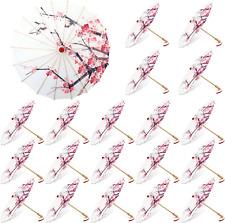 20 Pcs Japanese Umbrellas Bulk Chinese Japanese Parasol Classical Plum Blossom P picture