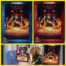 THE PHANTOM MENACE 25th ANNIVERSARY SR+RARE POSTERS-TOPPS STAR WARS CARD TRADER picture