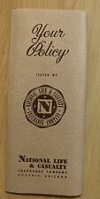 1951 National Life And Casualty Insurance Company Policy Document Arizona picture