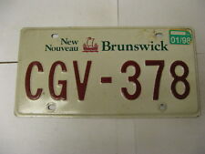 1998 98 New Brunswick NB License Plate CGV-378 picture