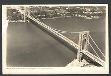 1940's RPPC Postcard Aerial View of the George Washington Bridge, New York City picture
