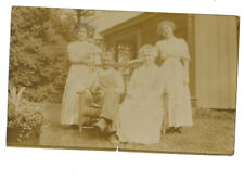 c.1900s Loving Grandparents And Daughters RPPC Real Photo Postcard UNPOSTED picture