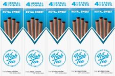 5 Pack High Tea Pre-Rolled Wraps Royal Sweet (20 Wraps / Herbal Cones Total) picture