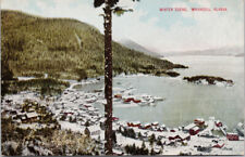 Wrangell AK Alaska Winter Scene Birdseye c1909 Lowman Hanford Postcard E91 picture