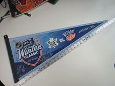 Vintage 2014 Winter Classic at the Big House Pennant with 11 Player Signatures picture
