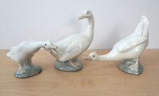 3 Vintage Nao Spain LLadro Porcelain Swan Figurines picture