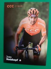 CYCLING cycling card JOEY ROSSKOPF team CCC Reno 2019 picture