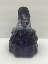 Boyd Slag Glass Colonial Lady Louise Figurine Olde Glass  4.5 inches picture