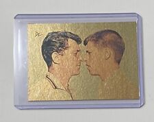 Dean Martin & Jerry Lewis Gold Plated Limited Artist Signed Trading Card 1/1 picture