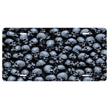 Skull Novelty Front License Plate - Man Cave - She Shed - Pile of Skulls - Goth picture
