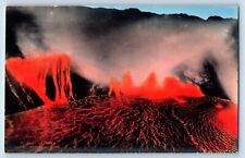 Hawaii HI Postcard RPPC Photo Kilauea Volcano Lava c1940's Unposted Vintage picture