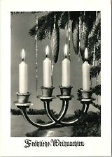 Vtg German Postcard Fröhliche Weihnachten (Happy Christmas) Candles tree  picture