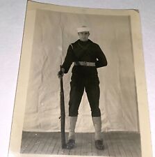 Rare Antique ID'd American WWII Navy Sailor Newport, Rhode Island Snapshot Photo picture