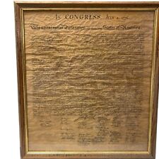 US Declaration of Independence Antique Parchment Size 16.5