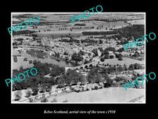 OLD LARGE HISTORIC PHOTO OF KELSO SCOTLAND AERIAL VIEW OF THE TOWN c1930 picture
