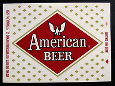 Pittsburgh Brewing Co. AMERICAN BEER label PA 32oz picture