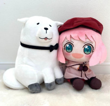 SPY x FAMILY Movie CODE: White Anya & Bond Plush Toy Doll Set of 2 Bandai 2024 picture