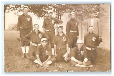 Early Mb Baseball Team Real Photo RPPC Postcard (FD9) picture