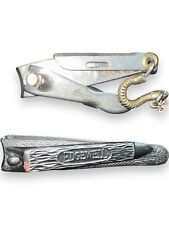 Edgewell Gem HC Cook Ornate Nail Clippers File 1020s Vintage Vanity Cosmetics picture